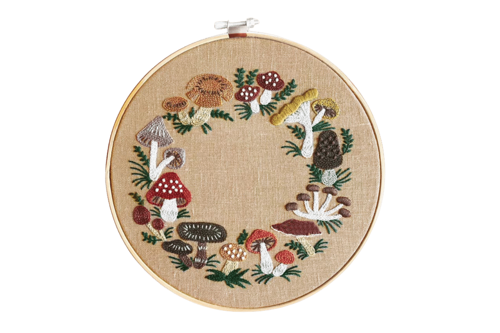 Tiny Mushrooms Embroidery Kit